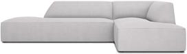 Kampinė sofa Micadoni Home Ruby Modular 4 Seats, šviesiai pilka sp., dešininė, 273 x 180 cm x 69 cm