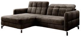 Kampinė sofa Lorelle Inari 23, tamsiai ruda sp., kairinė, 160 x 225 cm x 105 cm