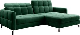 Kampinė sofa Lorelle Kronos 19, tamsiai žalia sp., dešininė, 160 x 225 cm x 105 cm
