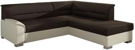 Kampinė sofa Bergen Sawana 26, Soft 33, ruda sp./smėlio sp., dešininė, 214 x 247 cm x 83 cm