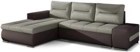 Kampinė sofa Ottavio Soro 13, Soft 66, ruda sp./smėlio sp., kairinė, 180 x 275 cm x 85 cm