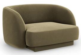 Krėslas Micadoni Home Miley Velvet, žalia sp., 85 cm x 109 cm x 74 cm