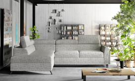 Kampinė sofa Kairos Berlin 01, pilka sp., kairinė, 200 x 265 cm x 95 cm