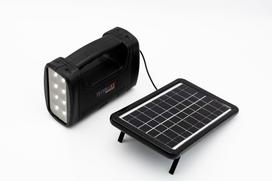Nešiojamas saulės modulis su žibintu ir LED lemputėmis Technaxx TX-199, 17.2 cm