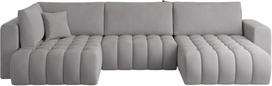 Kampinė sofa Bonito Nube 3, pilka sp., dešininė, 170 x 340 cm x 92 cm