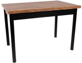 Stalas išskleidžiamas Kalune Design Polo 1303, juoda sp./riešuto sp., 70 cm x 110 cm x 75 cm