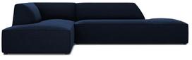 Kampinė sofa Micadoni Home Ruby Modular 4 Seats, tamsiai mėlyna sp., kairinė, 273 x 180 cm x 69 cm
