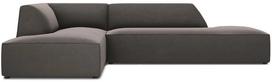 Kampinė sofa Micadoni Home Ruby Modular 4 Seats, tamsiai pilka sp., kairinė, 273 x 180 cm x 69 cm