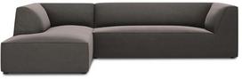 Kampinė sofa Micadoni Home Ruby 4 Seats, tamsiai pilka sp., kairinė, 273 x 180 cm x 69 cm