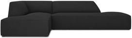 Kampinė sofa Micadoni Home Ruby Modular 4 Seats, grafito sp., kairinė, 273 x 180 cm x 69 cm