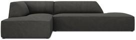 Kampinė sofa Micadoni Home Ruby Modular 4 Seats, tamsiai pilka sp., kairinė, 273 x 180 cm x 69 cm