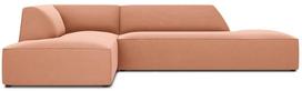 Kampinė sofa Micadoni Home Ruby Modular 4 Seats, rožinė sp., kairinė, 273 x 180 cm x 69 cm