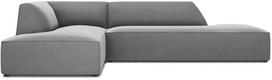 Kampinė sofa Micadoni Home Ruby Modular 4 Seats, pilka sp., kairinė, 273 x 180 cm x 69 cm