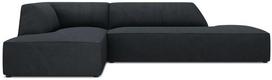 Kampinė sofa Micadoni Home Ruby Modular 4 Seats, juoda sp., kairinė, 273 x 180 cm x 69 cm
