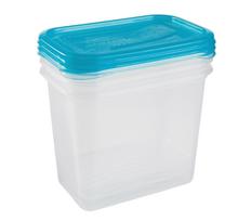 Dėžutė maistui Okko Fresh 30674, 1 l, 15.5 cm x 10.5 cm, skaidri sp., 3 vnt.
