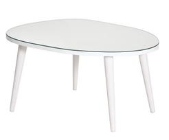 Kavos staliukas Kalune Design Gusto, balta sp., 55 cm x 75 cm x 38 cm