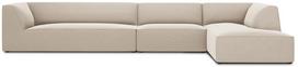 Kampinė sofa Micadoni Home Ruby 5 Seats, šviesiai ruda sp., dešininė, 366 x 180 cm x 69 cm