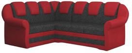 Kampinė sofa Lord II Berlin 02, Soft 10, raudona sp./pilka sp., kairinė, 190 x 243 cm x 105 cm