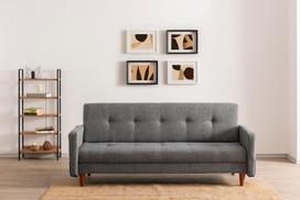 Sofa-lova Hanah Home Hiko, šviesiai pilka sp., 55 x 200 cm x 83 cm