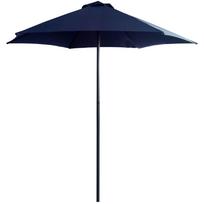 Sodo skėtis Patio Push Up, 250 cm, antracito sp./mėlyna sp.