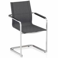 Lauko kėdė Kettler Feel 0104909-9400, antracito sp./sidabro sp., 56 cm x 56 cm x 90 cm