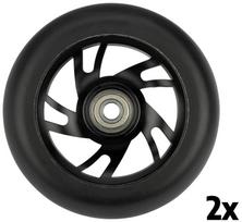 Priedas paspirtukams, ratukai Black Dragon Stunt Scooter Wheel Set Spoked Alu, juoda sp., 2 vnt.