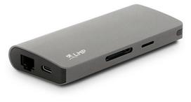 Šakotuvas LMP USB-C - HDMI/Mini DisplayPort/2 x USB/RJ-45/USB-C/SD/MicroSD LMP-USBC-TRAV-SG USB-C male, HDMI/Mini DisplayPort/2 x USB/RJ-45/USB-C/SD/MicroSD female, pilka sp.