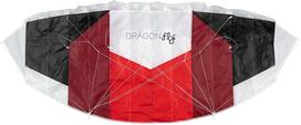 Aitvaras Dragon Fly Parachute Kite Bora 120, 120 cm x 50 cm, balta sp./juoda sp./raudona sp.