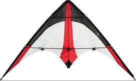 Aitvaras Dragon Fly Stunt Kite Ciara 115, 115 cm x 50 cm, balta sp./juoda sp./raudona sp.