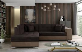 Kampinė sofa Pieretta Monolith 29, Monolith 09, ruda sp./tamsiai ruda sp., kairinė, 205 x 260 cm x 80 cm