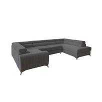 Kampinė sofa Louis Vero 4, pilka sp., dešininė, 202 x 347 cm x 92 cm