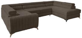 Kampinė sofa Louis Vero 18, ruda sp., dešininė, 202 x 347 cm x 92 cm