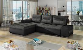 Kampinė sofa Ottavio Berlin 02, Soft 11, juoda sp./tamsiai pilka sp., kairinė, 180 x 275 cm x 85 cm