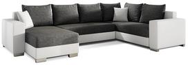 Kampinė sofa Marco Sawana 05, Soft 17, balta sp./pilka sp., kairinė, 210 x 312 cm x 92 cm