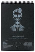 Piešimo popierius Smiltainis Black Sketch Pad, A5, 165 g/m², juoda sp., 21 cm x 14.8 cm, 20 lapų vnt.
