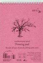 Piešimo popierius Smiltainis Drawing Pad, A5, 120 g/m², balta sp., 21 cm x 14.8 cm, 60 lapų vnt.