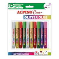 Klijai su blizgučiais Alpino Crea, skysti, 10 vnt.