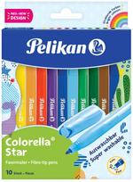 Flomasteriai Pelikan Colorella Star, vienpusiai, 10 vnt.