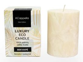 Žvakė, cilindrinė Acappella Luxury Odorless, 67 h, ruda sp.