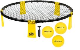 Žaidimas Get & Go Smash Ball Set, 90 cm x 90 cm, juoda sp./geltona sp.