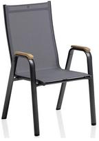 Lauko kėdė Kettler Cirrus 0100302-7110, antracito sp./ruda sp., 60 cm x 61 cm x 104 cm