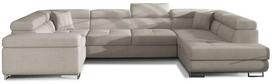 Kampinė sofa Letto Cover 02, šviesiai ruda sp., dešininė, 202 x 340 cm x 90 cm