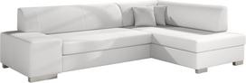 Kampinė sofa Fabio Soft 17, balta sp., dešininė, 167 x 268 cm x 73 cm