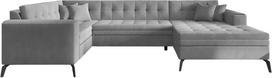 Kampinė sofa Montez Nube 3, pilka sp., dešininė, 180 x 340 cm x 93 cm