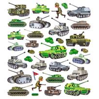 Lipdukas DallPrint Tanks, vaikiški įvairių spalvų