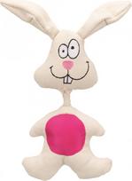 Žaislas šuniui, pliušinis Kong Rabbit TX-35869, balta sp./rožinė sp., 29 cm