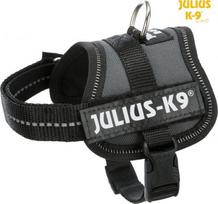 Petnešos šunims Trixie Julius-K9, pilka sp., 300 - 400 mm x 18 mm, XS