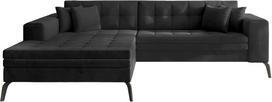 Kampinė sofa Solange Monolith 97, tamsiai pilka sp., kairinė, 292 x 196 cm x 80 cm