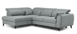 Kampinė sofa Noble Savoi 100, žydra sp., kairinė, 201 x 255 cm x 100 cm