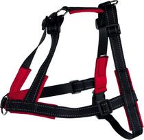 Petnešos šunims Trixie Walk Soft, juoda sp./raudona sp., 650 - 1050 mm x 25 mm, L-XL